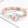 Children's Cartoon Bracelet Unicorn String Jewelry Stone Bracelets Unicorn Bangles Birthday Gift Lovely Bracelet