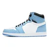 University Blue 1 High OG Men Basketball Shoes 1s Bordeaux Dark Mocha Bred Shadow UNC Twist Seafoam Men Women Sneakers Trainers