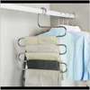 Hangers Clothing Racks Housekeeping Organization Home & Garden Drop Delivery 2021 Multi-Functional S-Type Stainless Steel Multi-Layer Rack Tr