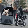 Housses de siège de voiture pour chien, étui de poussette portable pour chat, détachable, respirant, transporteur pliable pour chiot de 50kg, sac de voyage 253n