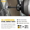 Hi-Spec Premium 44PC Impact Driver Borr Bele S2 Skruvmejsel Bit Set Power Tool Acessories Hushållsapparater Reparera Hand Tools Kit