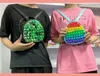 Rainbow Tie Dye Fidget Backpack Pops Bag Toys Reliver Stress Toy Push Bubble Antistress Toy Sensory Child Toys Backpacks Xmas Gift