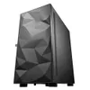 DarkFlash DLM21 Gaming Computer Case ATX/M-ATX/ITX Supported Tempered Glass Door Opening Air Inlet Black