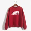 Fw21 Moletom feminino com gola redonda, blusa fashion Arctic Polo Monkey, europeu e Ins Comfort 100% algodão com capuz Y2k