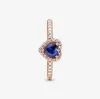 2021 Spring Pandora Ring 925 Sterling Silber Rose Golden Love Form Hohlout Juwel Ringe Original Mode DIY Charms Schmuck für 286c