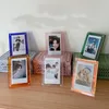 Acrylic Strong Magnetic Double-sided 3 Inch Polaroid Photo Frame Transparent Promotional Display Stand Label Paper