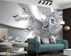 Custom Modern 3d Wallpapers Metal Texture Diamond Jewels Living Room TV Background Wall Decoration Mural Wallpaper