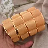 Bangle Dubai France Luxury Female Free Size Gold Color Bangles For Women Brud Wedding Armband Bijoux Africaine