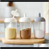 Housekeeping Organization Home Gardenseasoning Jar With Spoon And Lid Connt Tins Salt Storage Container Seal Box Pepper Kitchen Organizer Bot