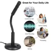 360° Adjustable USB Desktop Microphone Plug & Play Omnidirectional PC Laptop Computer Mic Conference Call Voice Recording