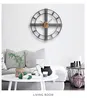 Wandklokken Vintage Metalen Creatieve Antieke Horloges Iron Nordic Korte Giftideeën Grote klok voor Woonkamer