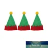 Mini Christmas Elf Caps Design Lollipop Hats Decors Cute Nonwoven Candy Packing Hats Christmas Supplies For Home Shop Store