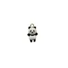10st söta panda örhängen hängsmycke emalj charms diy smycken fynd kawaii halsband armband dangle små tillbehör 10 * 18mm