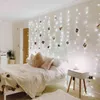 1.5x2m Rainbow gardinljus LED-sträng Garland Fairy Icicle Dekorativa Ljus för julfest Bedroom Vägg Bröllopsinredning 211109