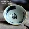 Antika El Boyalı Çay Bardağı Jingdezhen Yaratıcı Seramik Çay Fincanı Japon Kaba Çömlekçilik Pu'er Bowl