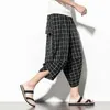 Harajuku plaidbyxor för kvinnor byxor 2021 Streetwear män kvinna harem byxor höst damer kausalbyxor plus storlek x0723