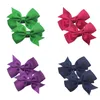 Party Favor European And American 2inch Children's Bow Hairpin Gold Silver Weft Ribbon Edge Clip Baby DD594