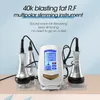 Ultraljuds kavitation RF Slimming Machine 3 i 1 mini storlek för hemanvändning hud åtdragningsytan lyftning