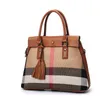 Canvas med kohud hand lyxig handväska kvinnor designer damer hand väskor mode av hög kvalitet kvinnor väska