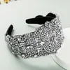 Exquisite Baroque Full Color Rhinestone Headband for Woman Elegant Multi Color Crystal Wide Hairband Bridal Wedding Headpieces