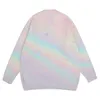 Sweter Rainbow Decor męska Dzianie Wełny Pullover O-Neck Z Długim Rękawem Casual Moda Zagęścić Ciepłe Luźne Jesień Zima Męski sweter
