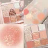 Ombretto 9 colori Matte Glitter Eyeshadow Palette Acrilico Impermeabile Pigmento a lunga durata Diamond Shimmer Earth Color TSLM2