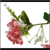 Dekoratif Çiçekler Çelenkler Şenlikli Parti Malzemeleri GardenArtificial Şakayık Gül Bitki Noel Uzun Rattan Çiçek Düzenleme Atmospon