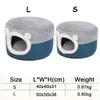 Rimovibile Cat Bed House Soft Plush Kennel Puppy Cuscino Cani di piccola taglia Gatti Nido Inverno Caldo Sleeping Pet Dog Bed Pet Mat Forniture 2101006