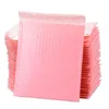 Gift Wrap 10/20 / 50 Stks Roze Bulk Seal Film Tassen Voor Verpakking Bubble Mailers Zelf-envelop Gevoerde PolyMailer Bag Opgevoed
