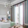 居間の寝室のキッチンカーテンチュールカスタム地中海風の家の装飾WP109-40 210712