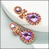 Dangle Kroonluchter Oorbellen Sieraden S2311 Mode S925 Sier Post Water Drop Earrbringen Rhinstone Stud Levering 2021 Hzig