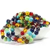 ビーズストランドブレスレット7 ChakraGuérisonBrins Bracelet Cristal PierresPrécieusesBijoux Pour FemmesYogaMédityen Gros