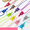 Avtagbar mobiltelefonband Neck Party Favorit Flätat Nylon Hang Rope för mobiltelefon Badge Kamera MP3 USB ID-kort Blandad färg 928 B3