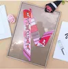 Twilly Silk Scarf Top Korea Women Headsparf Summer Cooling Scarf Printing Bag Dearg