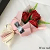 Simulazione Scatola di bouquet di sapone Fiore di rosa con luce a LED Decorazione di nozze Ricordo Regalo di San Valentino per la fidanzata8221331