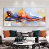 Aquarel sexy vrouw lichaam olieverfschilderij op canvas kleurrijke abstracte kunst aan de muur voor woonkamer home decor lord buddha foto's