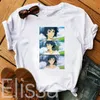 ハウルの可動城Tシャツスタジオジブリフェムメ漫画アニメ女性TシャツTシャツhayao服女性香港X0527