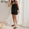 Msfancy Summer Short Sets Women Cotton Sleeveless Camisole Elastic Waist Shorts 2 Pieces Pajamas Mujer Casual Sets 210604