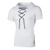 Мужская футболка, летние индивидуальные футболки с капюшоном, шнуровка, футболка с коротким рукавом, Homme, приталенная спортивная одежда, мужская футболка MY104