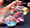 Fashion Brand Quicksand Sequins Acrylic в нефтяные starfish Shell keychain Классический Chic Choinding Женщины Девушка Роскошный Автомобильный Подвесной Дизайнер Веревка Сумка Сумка Украшения