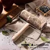 Teenra Christmas Embossing Rolling Pin Rolamento De Madeira Biscoito Biscoito Biscoito Bolo De Bolo Gravado Pin Rolling Pin Ferramentas 211008