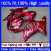 Suzuki GSX-R1000 GSXR1000 K2 00-02 Bodywork Red Flames 24No.006 GSXR 1000 CC 1000CC 00 2000 2001 년 2002 년 오토바이 OEM Bodys