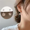 Orecchini a fiore semplice I nuovi orecchini di fascia alta della Corea del Sud Piccoli e squisiti Orecchini multifunzionali da indossare per le donne