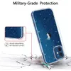 Capas de telefone transparentes luxuosas com brilho para iPhone 15 14 13 Pro Max 12 11 Xs Xr X 7 Plus 8 Samsung S24 S23 Ultra S22 Plus S21 Capa protetora à prova de choque