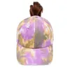 Tiedye Ponytail Hats Snapbacks 7 Cores Mulher Lavagem Baseball Caps de esportes ao ar livre Messy Bun Trucker Hat Cyz32172405392