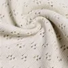 Autunno Baby Hollow pizzo cotone lavorato a maglia tuta che tocca il fondo del maglione vestiti striscianti 210515