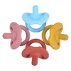 Teethers 1pc Solid Färg Baby Pacifier Soft Silicone Spädbarn Nippel Dummy Hållare Säkerhet Nippelklämma För Babies Toy