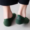 Chaussettes invisibles respirantes pour hommes, chaussettes en coton décontractées de couleur unie, cadeau pour amour petit ami, haute qualité