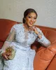 Size 2022 Plus Arabic Aso Ebi Luxurious Lace Beaded Wedding Dress Long Sleeves Vintage Sexy Bridal Gowns Dresses ZJ305 es