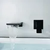 wandmontierter wasserfall-badewanne-armaturen